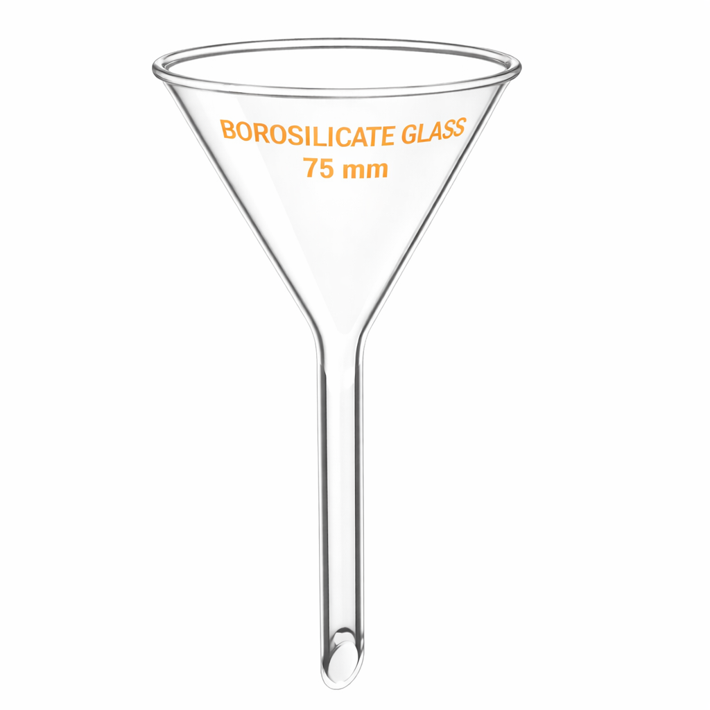Funnel 75mm Borosilicate Glass